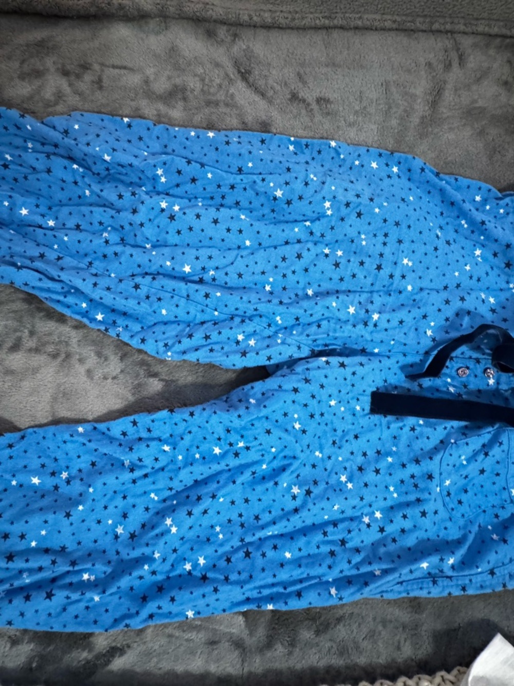 PINK Victoria's Secret Bright Blue Star-Print Pajama Pants